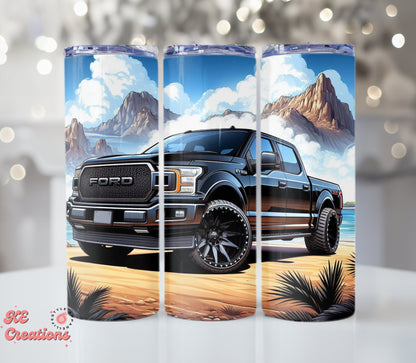 Tumbler in Acciaio Inossidabile da 20 once Personalizzato | Ford Truck