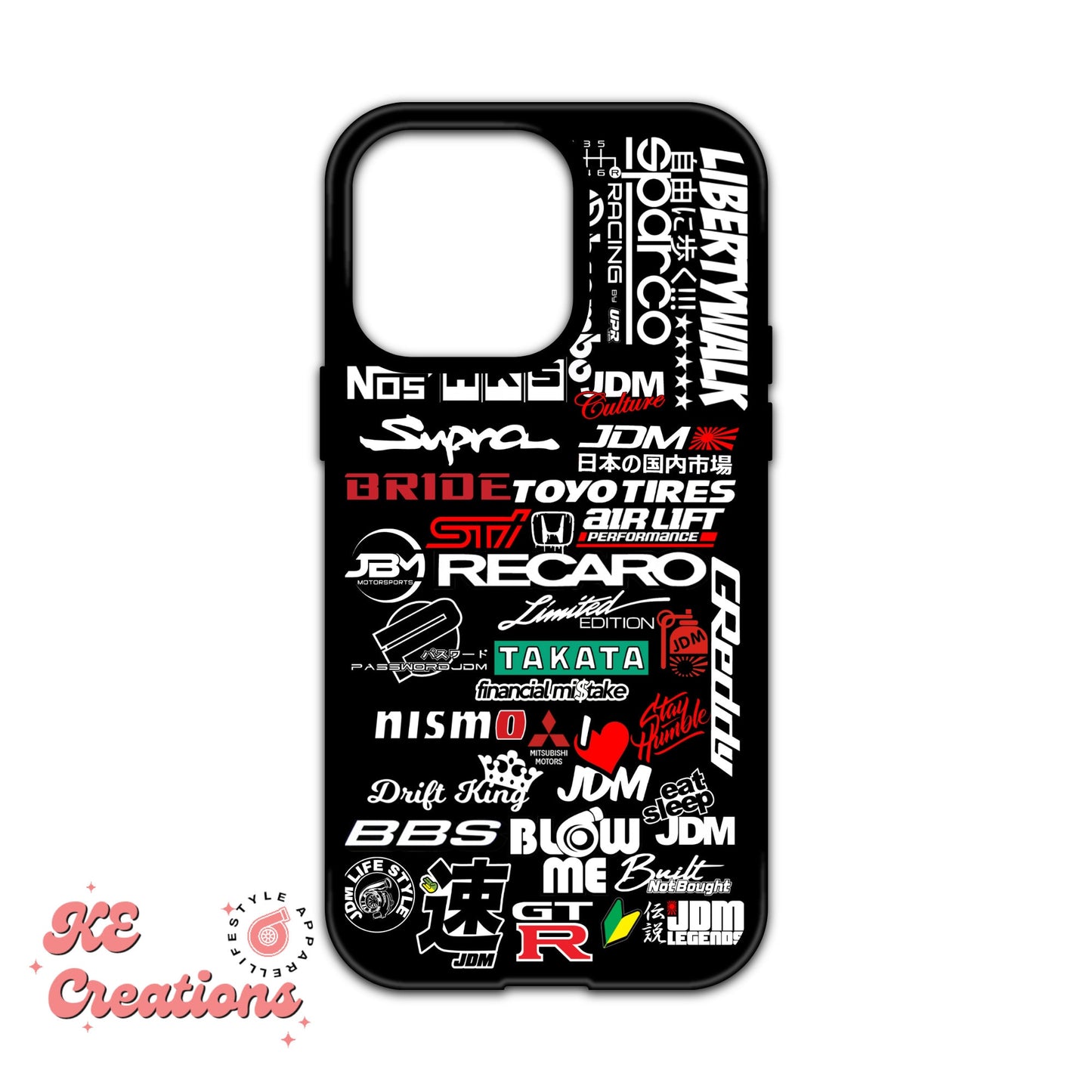 Custodia personalizzata per iPhone 13 14 15 JDM Eclipse | Pro, Pro Max, Plus, Mini