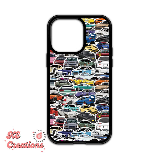 JDM Cars Custom iPhone 13 14 15 Case | Pro, Pro Max, Plus, Mini