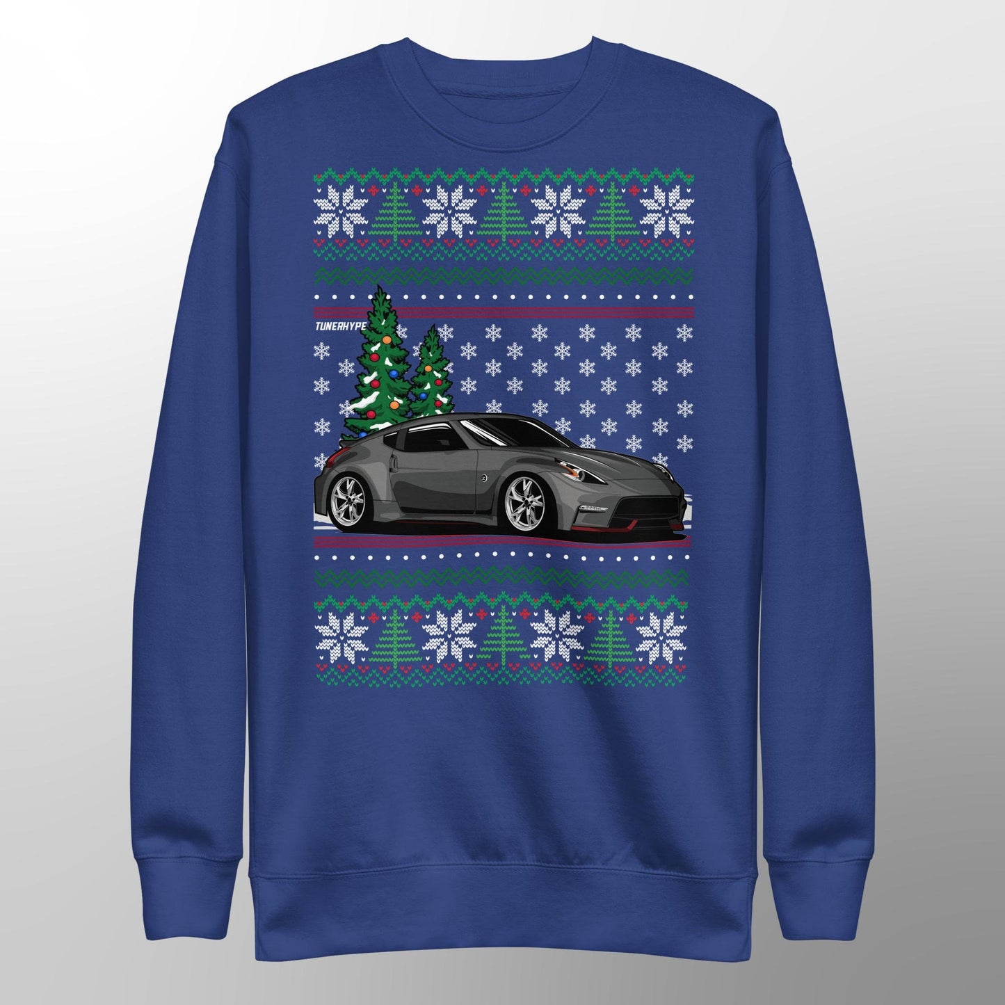 Maglione Natalizio Brutto - Nissan 370z Grigio - Maglione Natalizio Brutto - Regalo di Natale per Appassionati di Auto, Regalo di Natale Divertente, Regalo Nissan - Regalo 350z