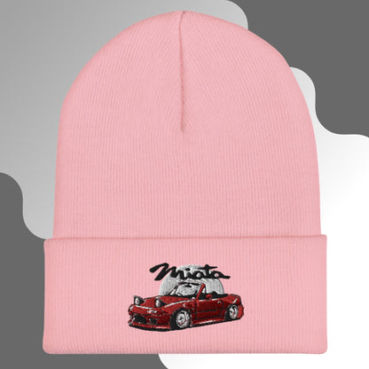 Berretto a Beanie Mazda Miata Rosso Ricamato