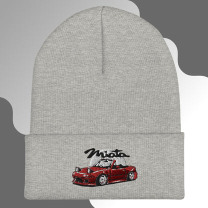 Berretto a Beanie Mazda Miata Rosso Ricamato