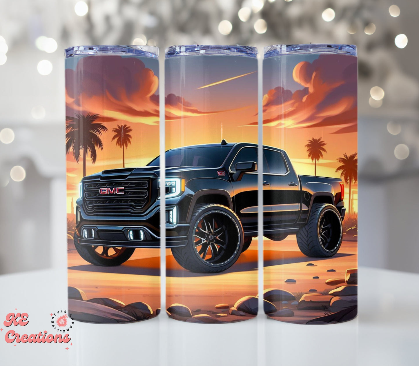 Tumbler in Acciaio Inossidabile Personalizzato da 20 once | GMC Truck