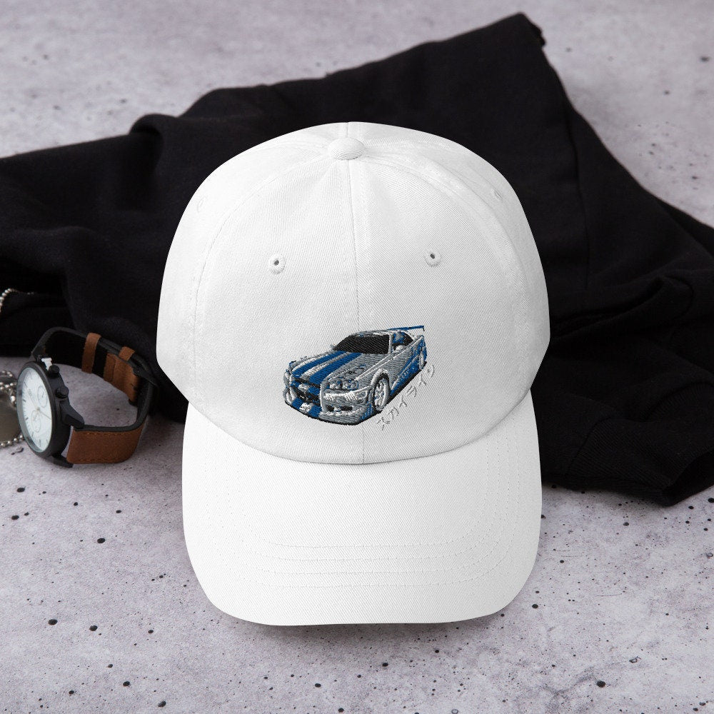 Cappello con Ricamo Nissan Skyline R34 "Fast & Furious"