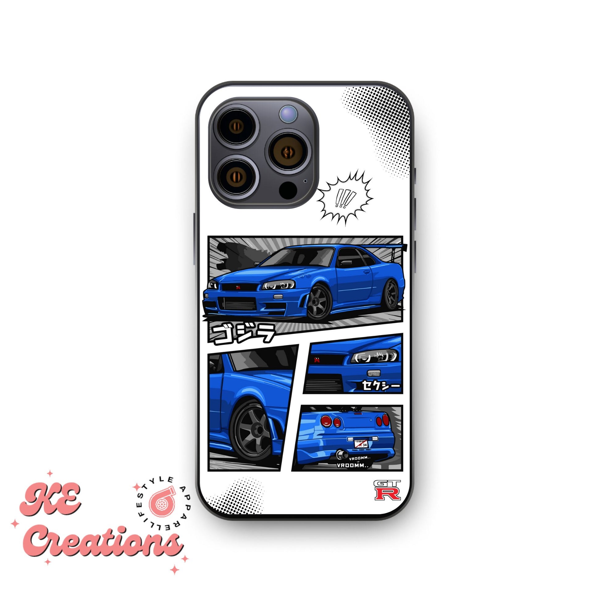 JDM | GTR Custom iPhone 13- 14 - 15 Case | Pro, Pro Max, Plus, Mini