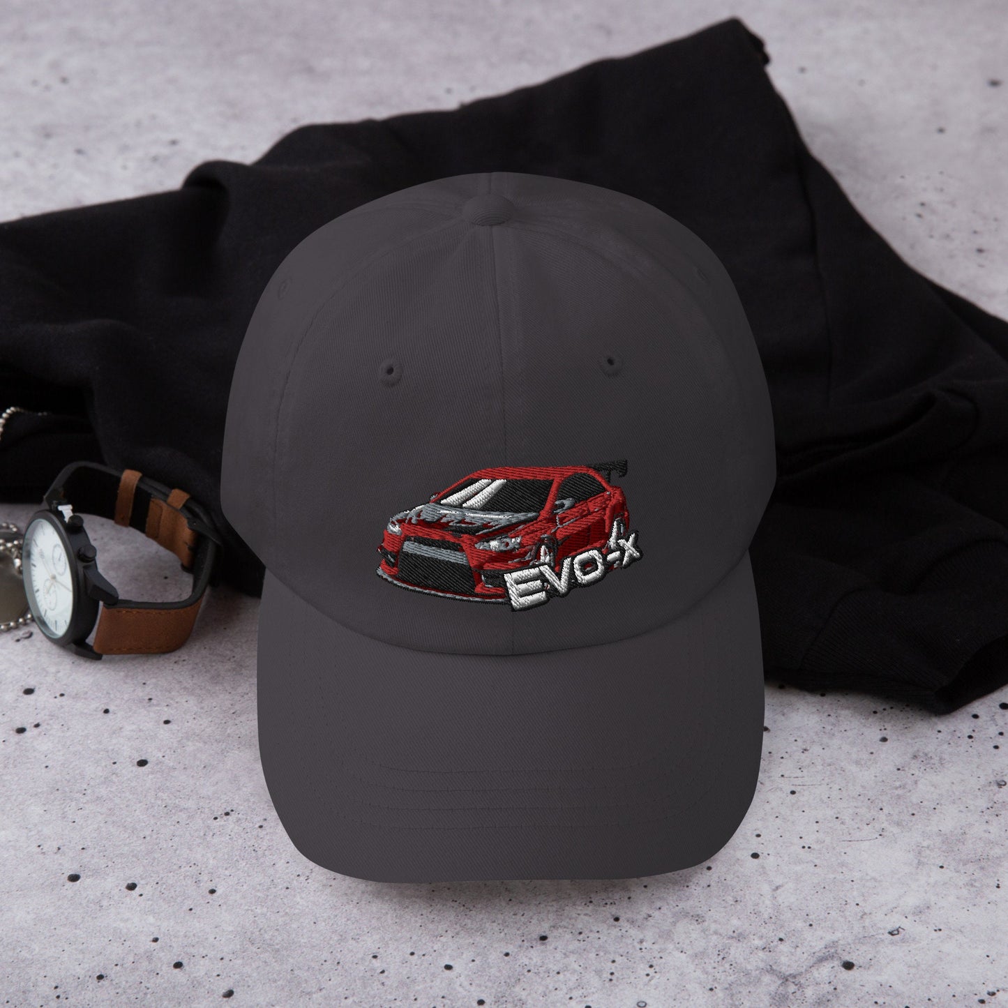 Cappello Mitsubishi Evo X Ricamato