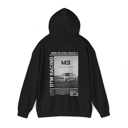 DTM BMW M3 (E30) Group A Hoodie -  Vintage Design for Car Enthusiasts