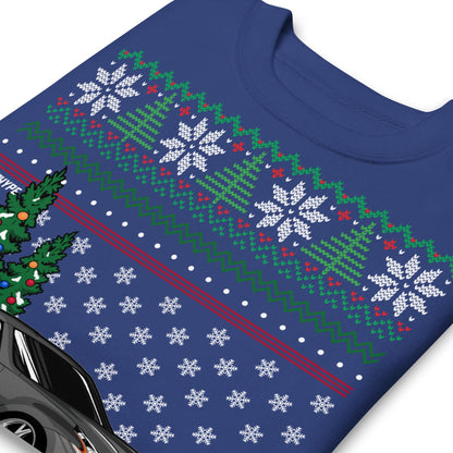 Maglione Natalizio Brutto - Nissan 370z Grigio - Maglione Natalizio Brutto - Regalo di Natale per Appassionati di Auto, Regalo di Natale Divertente, Regalo Nissan - Regalo 350z