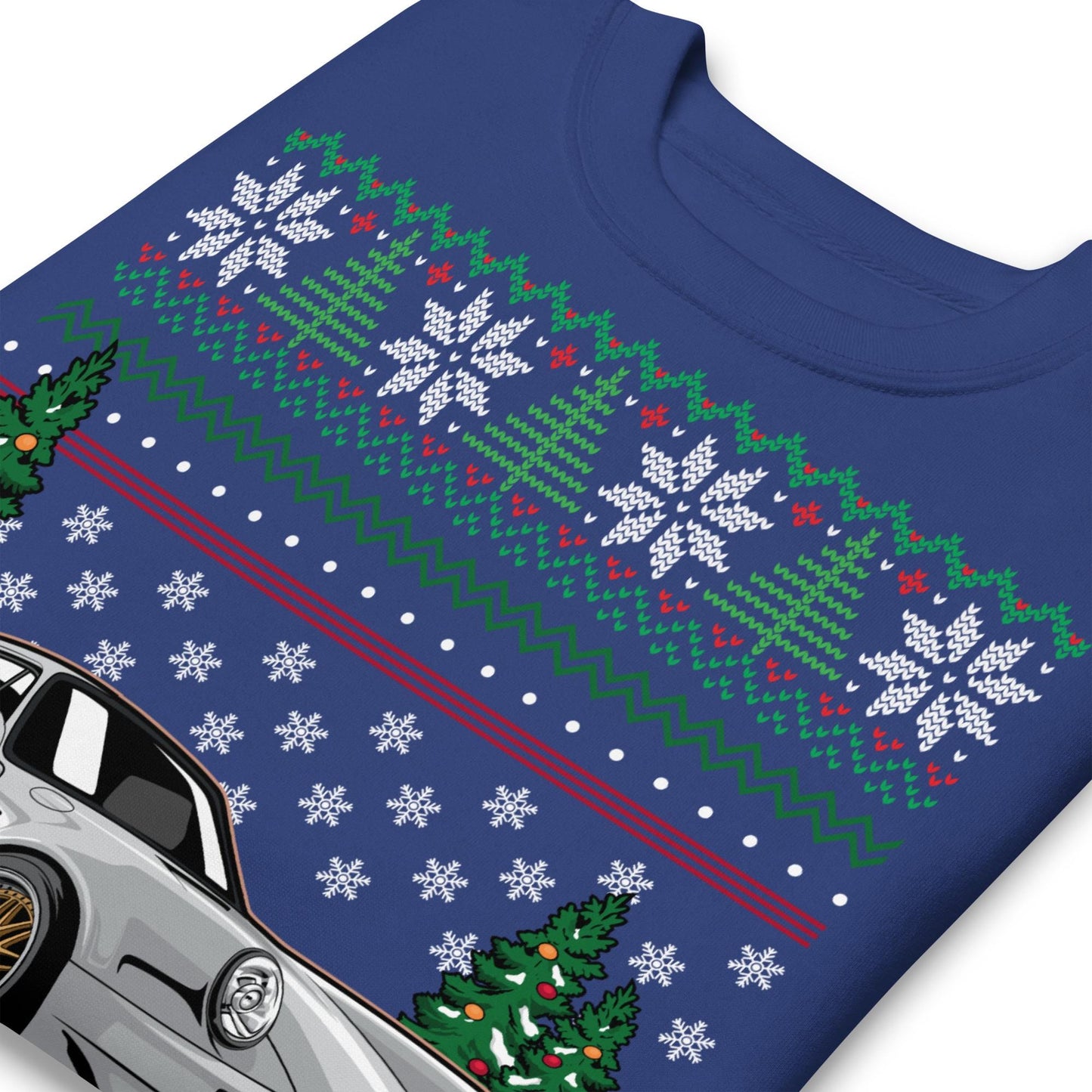 Maglione di Natale Brutto - Porsche 911 964 Grigio - Maglione di Natale Brutto - Regalo di Natale per gli Appassionati di Auto, Regalo di Natale Divertente, Regalo 911, Regalo Porsche