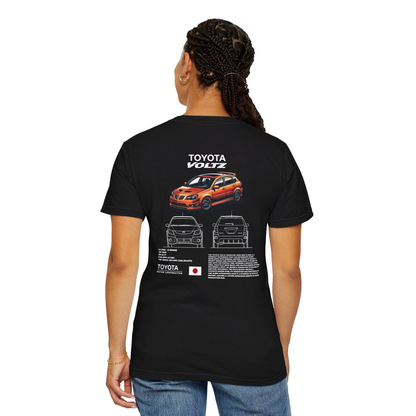 Toyota Voltz Spec Tee - Boosted Gear Co, JDM Hatchback Shirt, Cool Unisex Tee, Casual Car Top, Unique Graphic Automotive Apparel