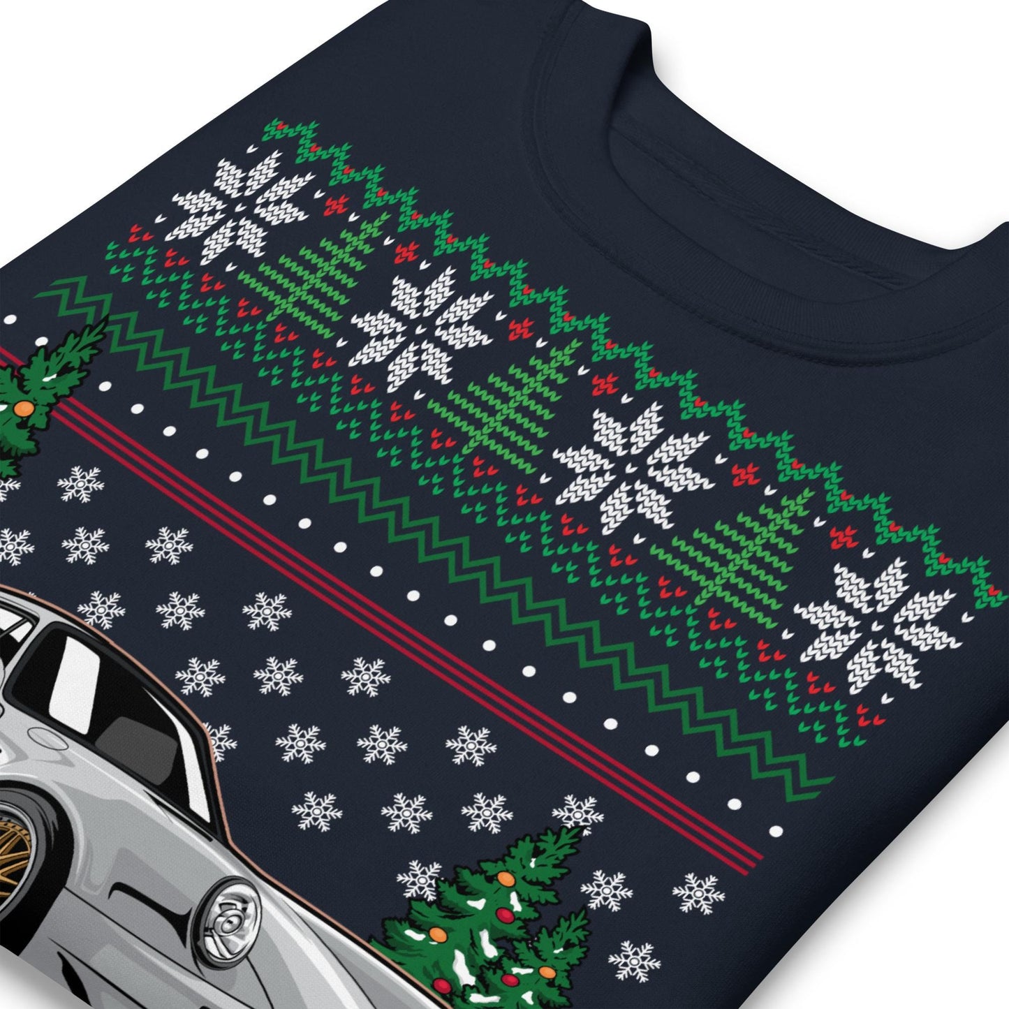 Maglione di Natale Brutto - Porsche 911 964 Grigio - Maglione di Natale Brutto - Regalo di Natale per gli Appassionati di Auto, Regalo di Natale Divertente, Regalo 911, Regalo Porsche