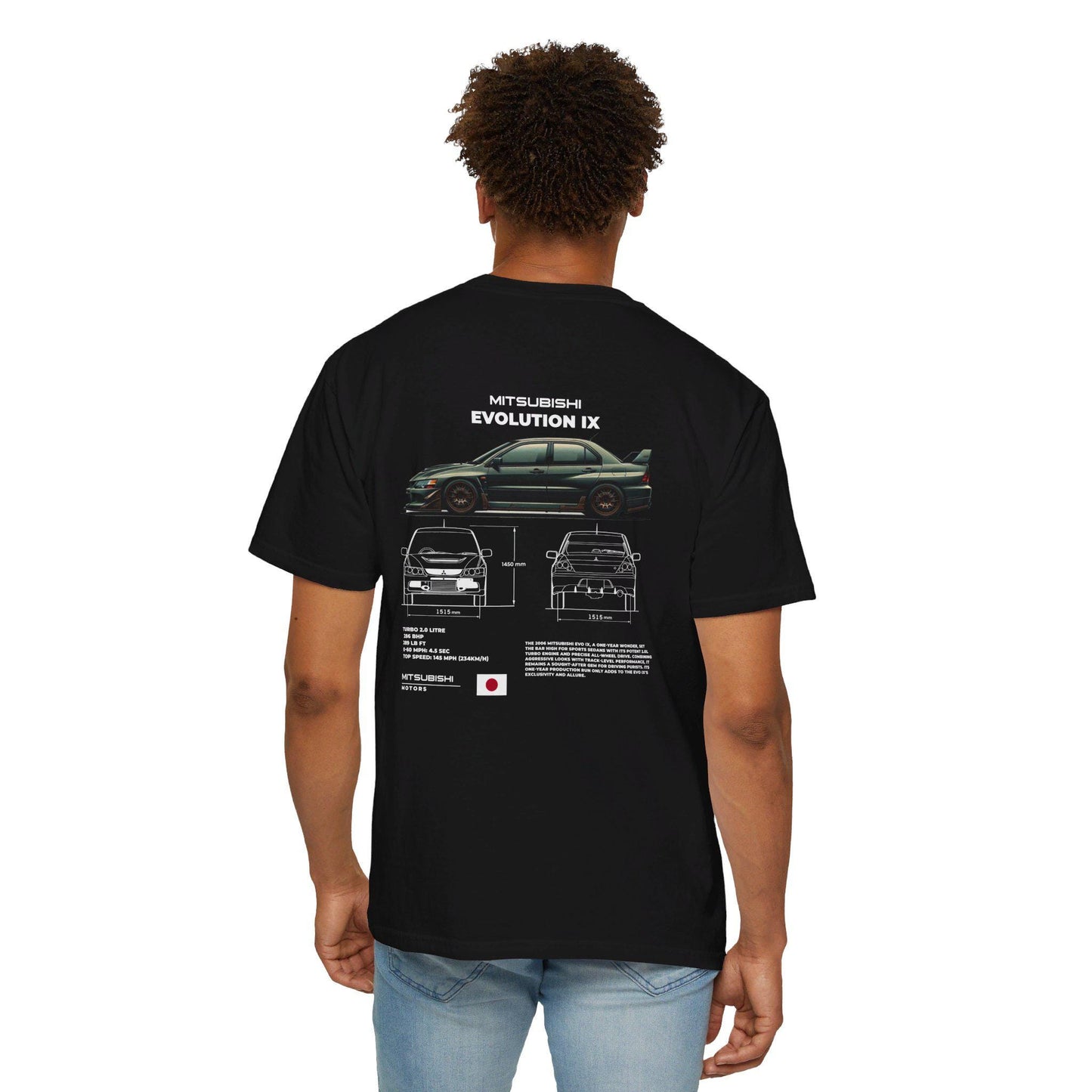 Mitsubishi Evo 9 Spec Tee - Boosted Gear Co, JDM Car Shirt, Cool Unisex Tee, Casual Racing Top, Unique Graphic Car Apparel