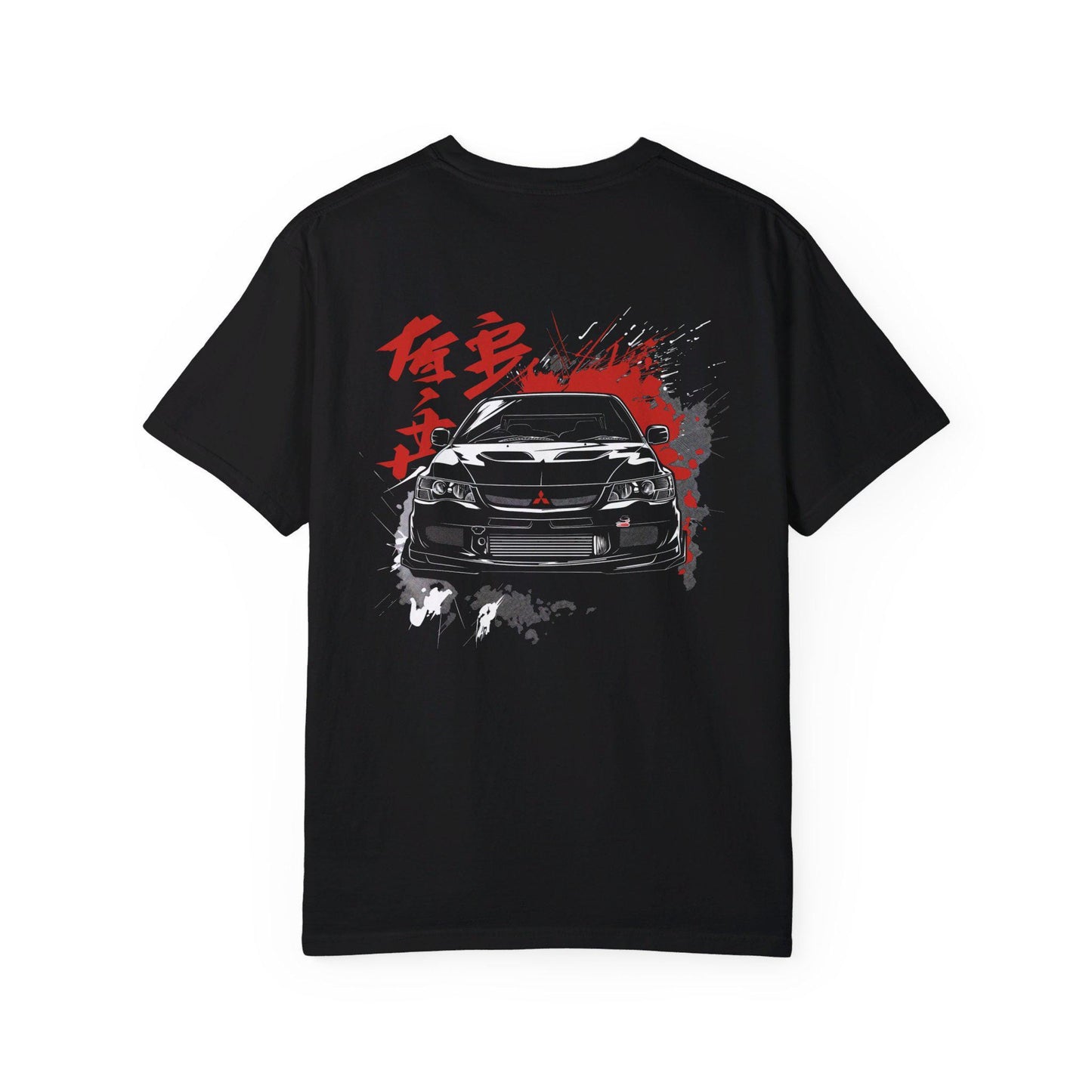 Mitsubishi Evo 9 Street Art T-shirt - Boosted Gear Co, JDM Turbo Graphic Tee, Cool Unisex Top, Casual Car Shirt, Bold Racing Apparel