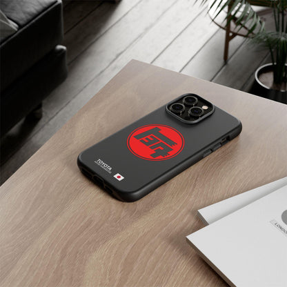 Custodia per iPhone con Logo Toyota TEQ - Stemma Auto d'Epoca, Design Giapponese Retro, Accessorio Cool, Copertura Unica con Eredità Automobilistica