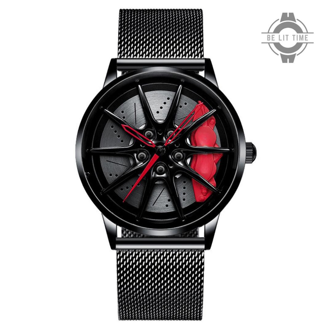 Orologio Static Audi Vorsprung A4 RS in Lega, Accessori per Appassionati di Auto