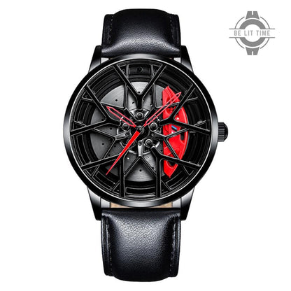 Orologio con Ruota in Lega Statica Rossa BMW M Power, Accessori per Appassionati di Auto