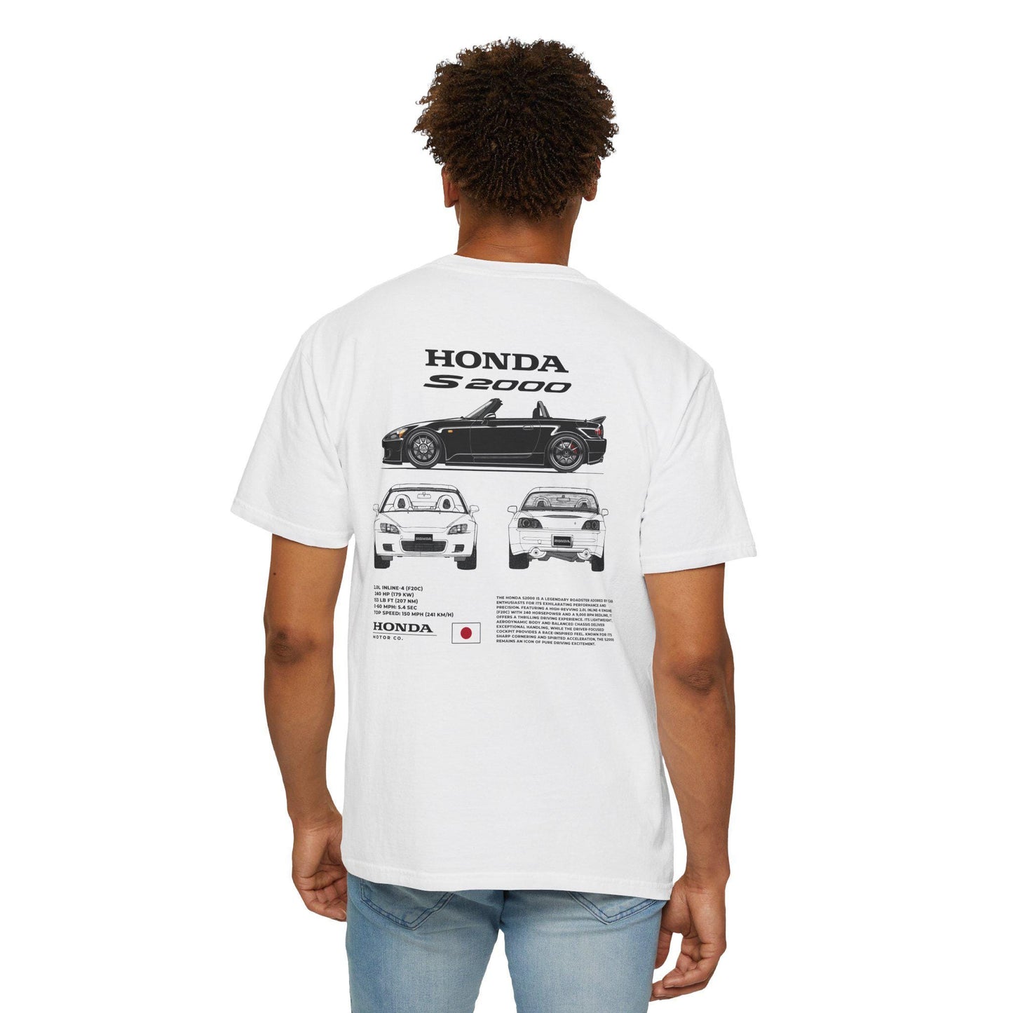 Honda S2000 Spec Tee - Boosted Gear Co Unisex T-shirt, JDM Classic Shirt, Cool Automotive Apparel, Casual Car Top